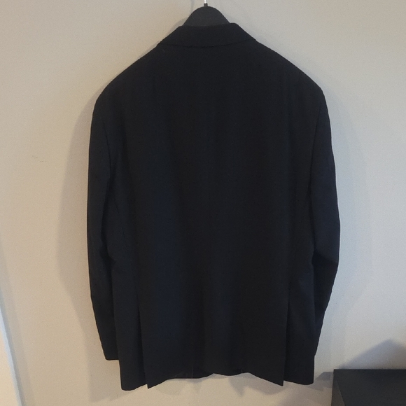 Men's Adolfo Black Suit Jacket 2 Button - Picture 2 of 5